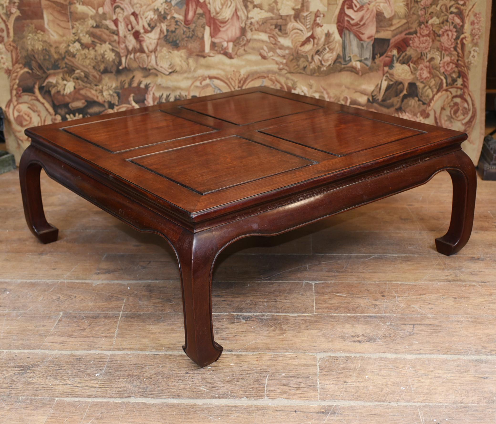 Antique Chinese Coffee Table Hardwood, 1930 2