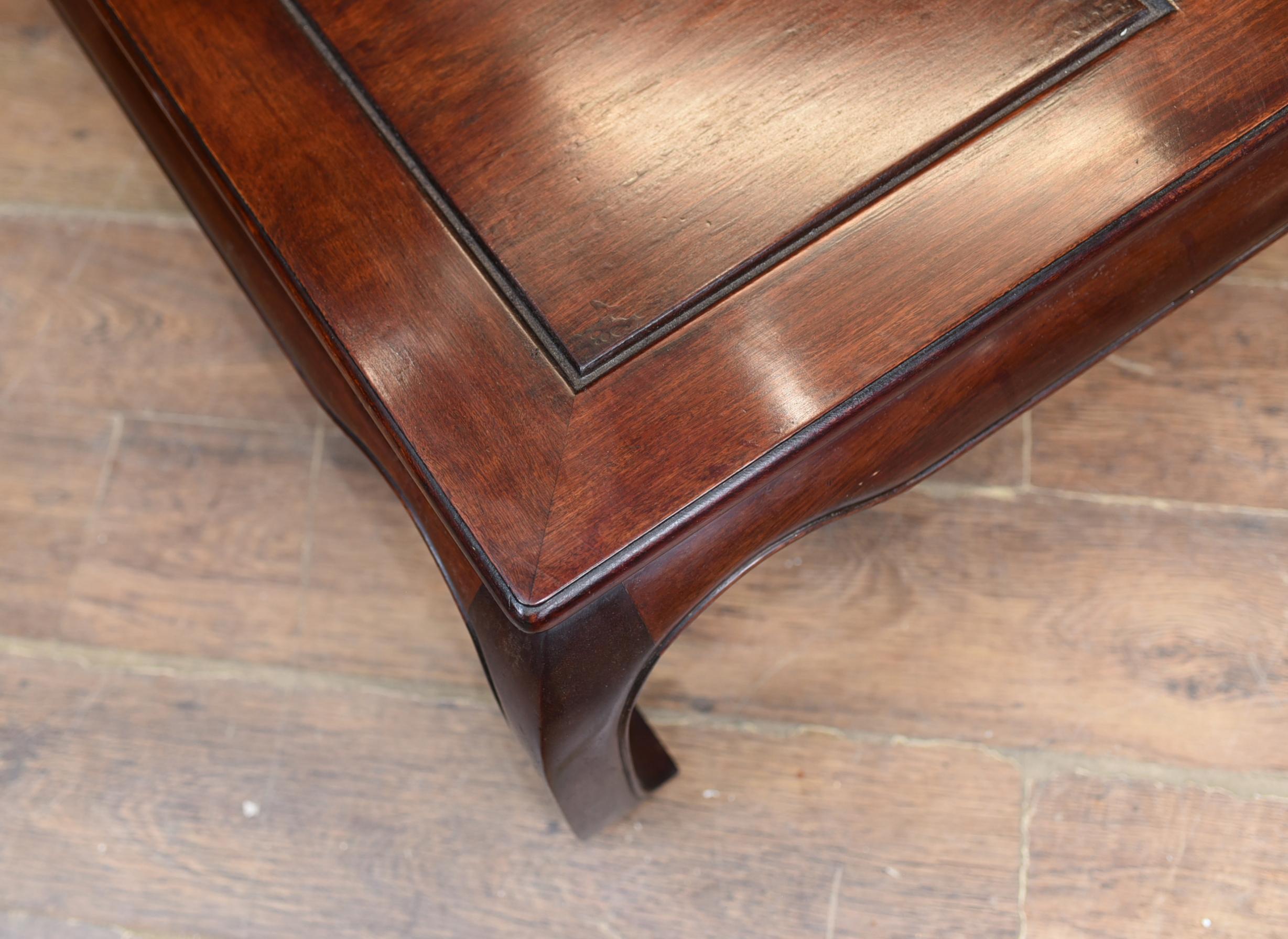 Antique Chinese Coffee Table Hardwood, 1930 3