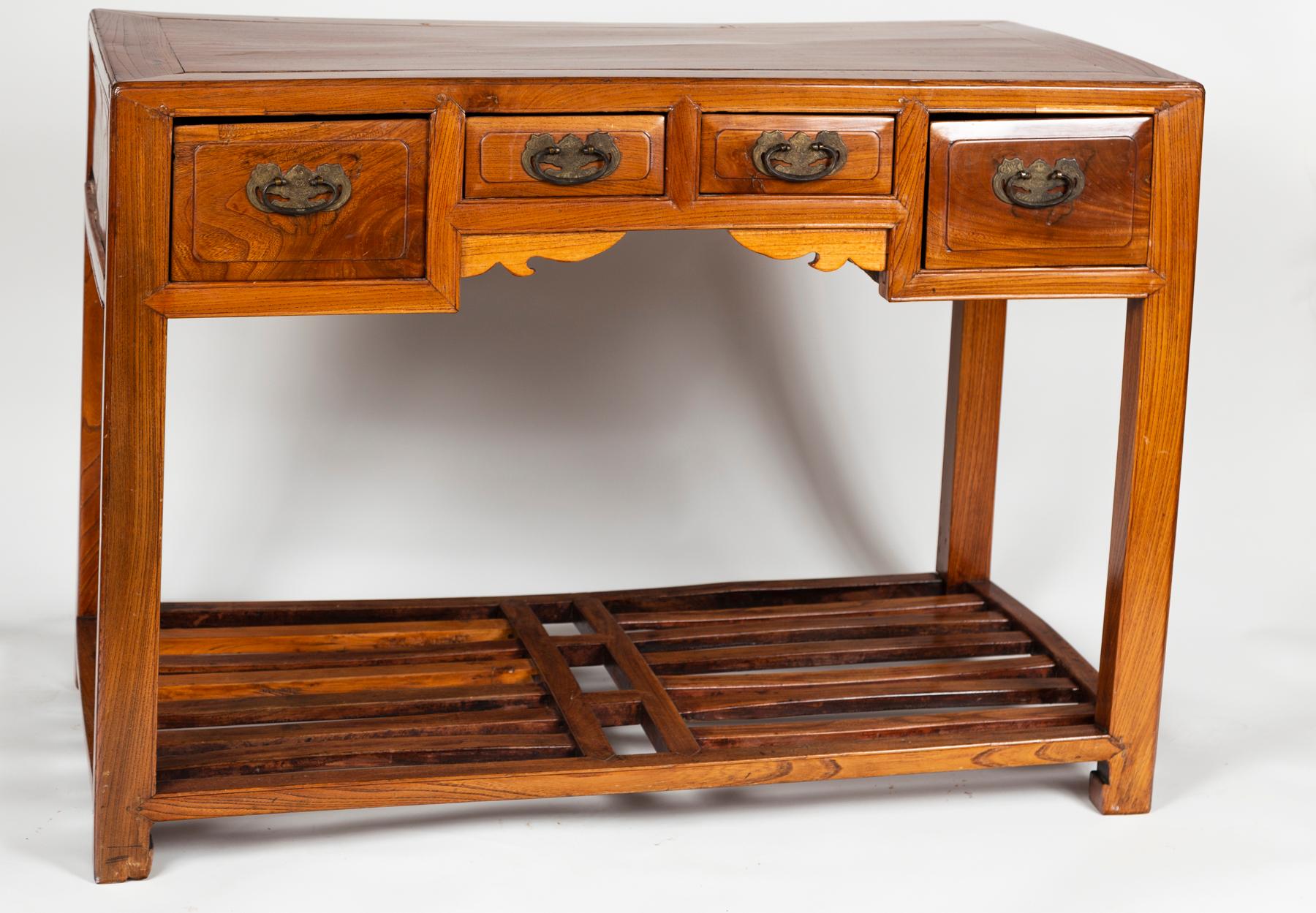 Lacquered Antique Chinese Console Table, 20th Century For Sale