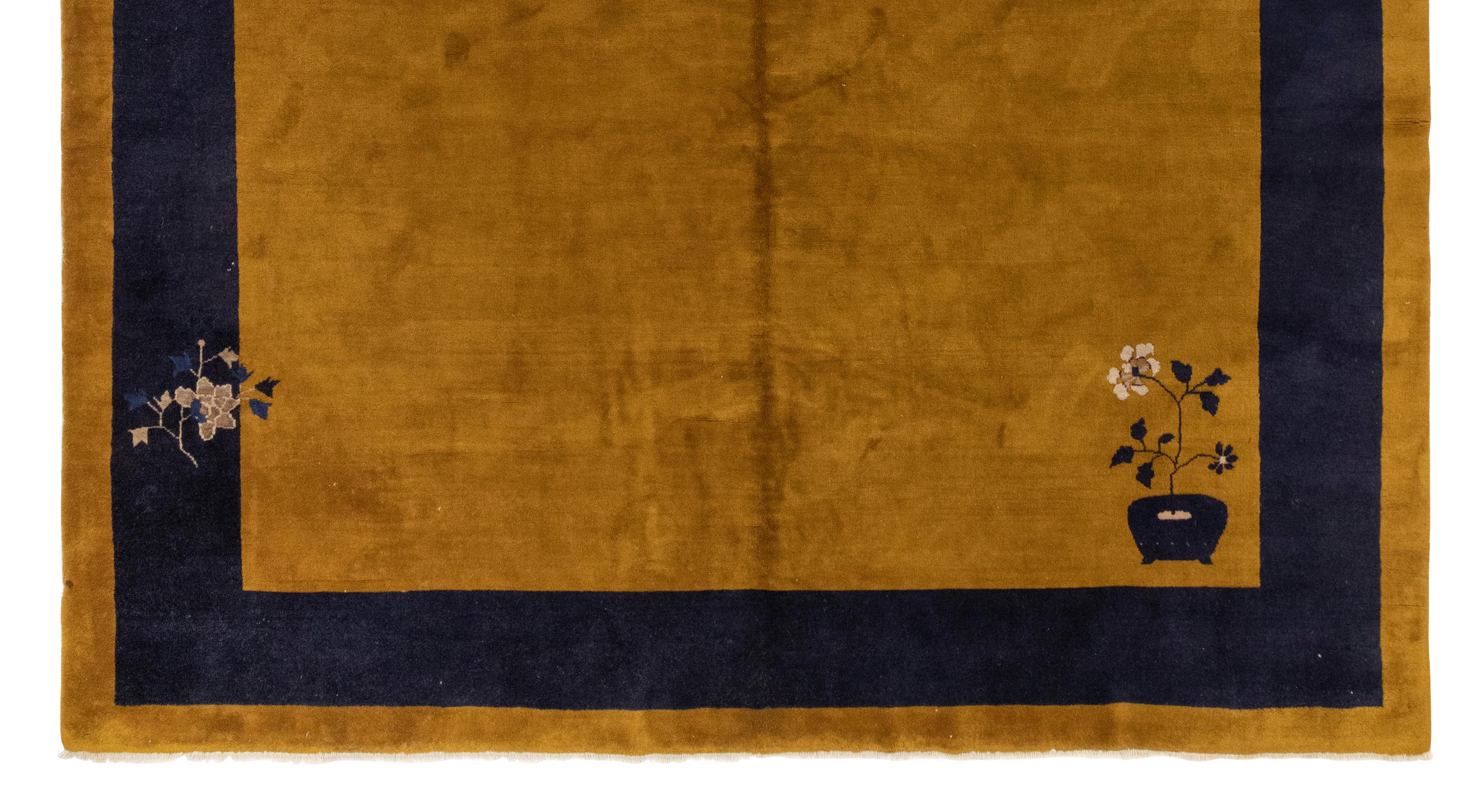 Antiker chinesischer Deko-Teppich im Zustand „Hervorragend“ im Angebot in Los Angeles, CA