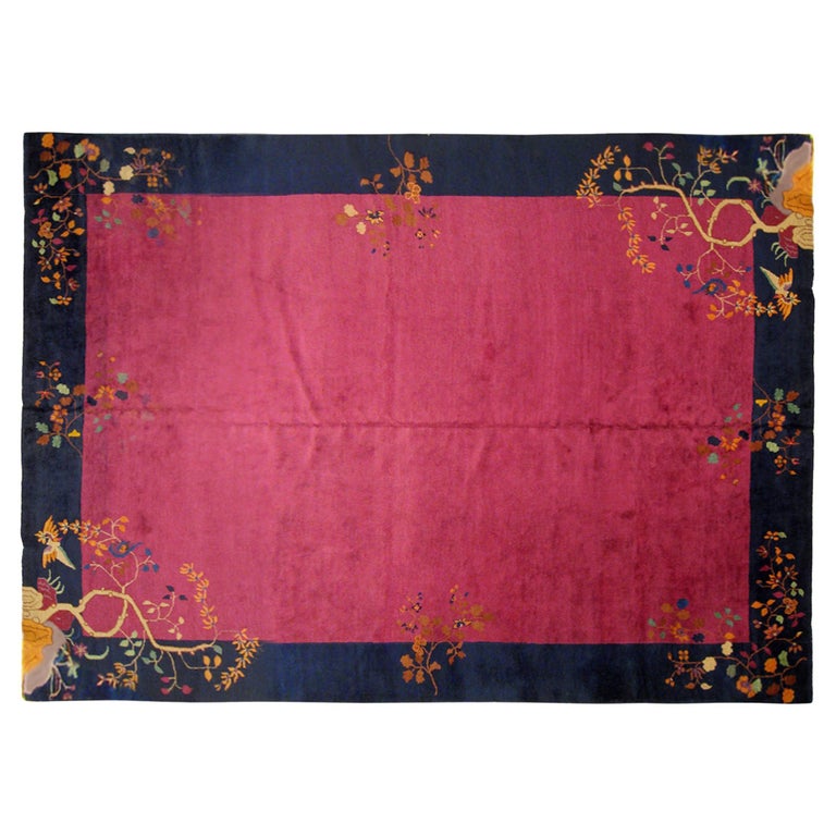 Asian Rugs Only Antique Chinese Decorative Oriental Rug in Room Size For Sale at 1stDibs