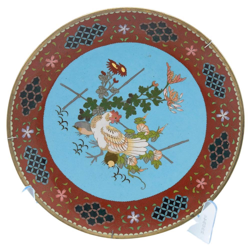 Ancienne assiette murale décorative chinoise en vente