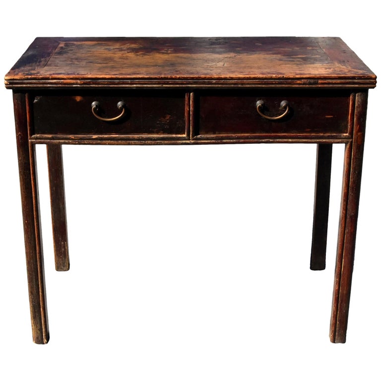 Antique Chinese Desk Ming Style Table Two Drawers at 1stDibs