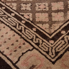 Antique Chinese Diamond Lattice Carpet, c. 1930