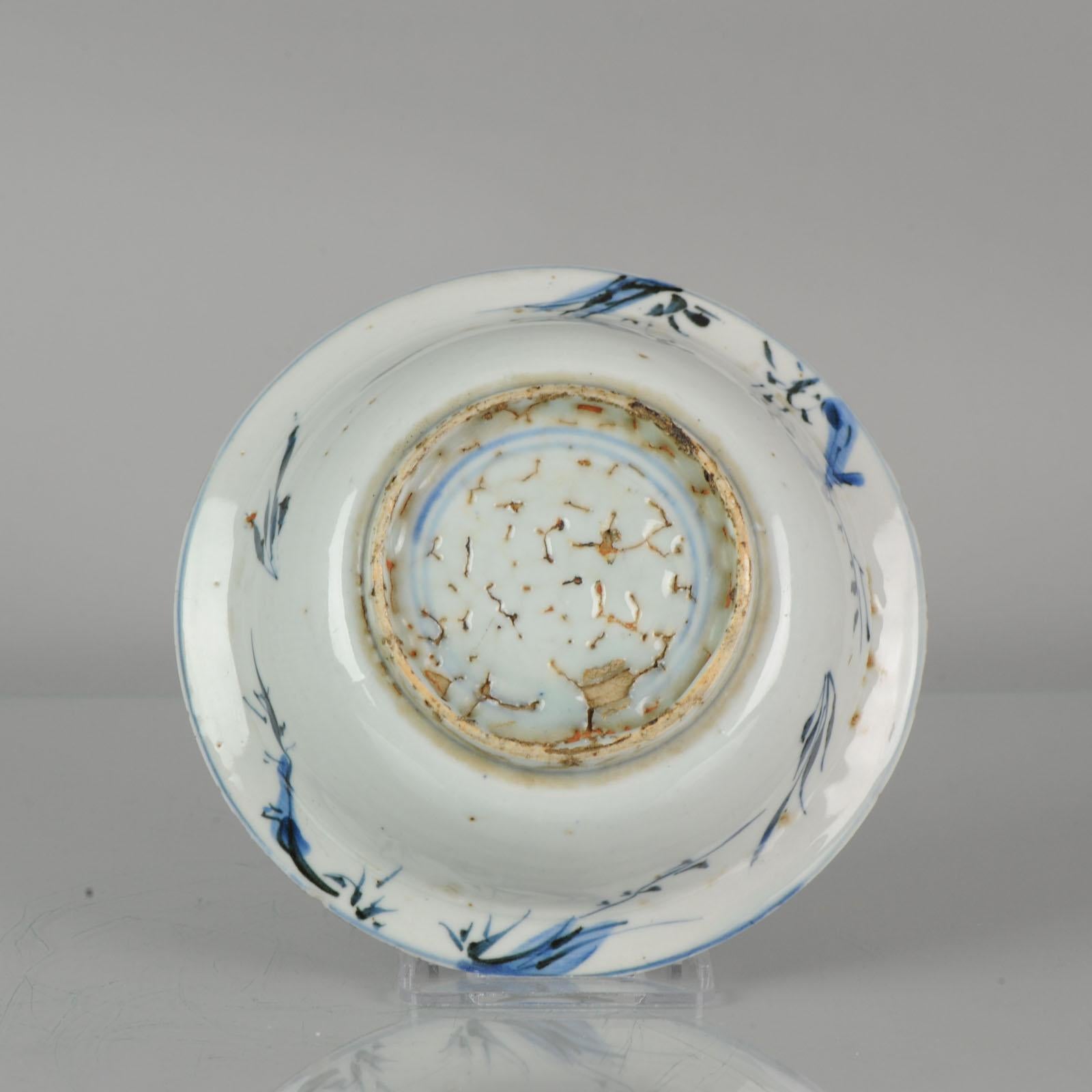 18th Century and Earlier Antique Chinese Domestic Market Porcelain Klapmuts FLowers, 16th Century For Sale