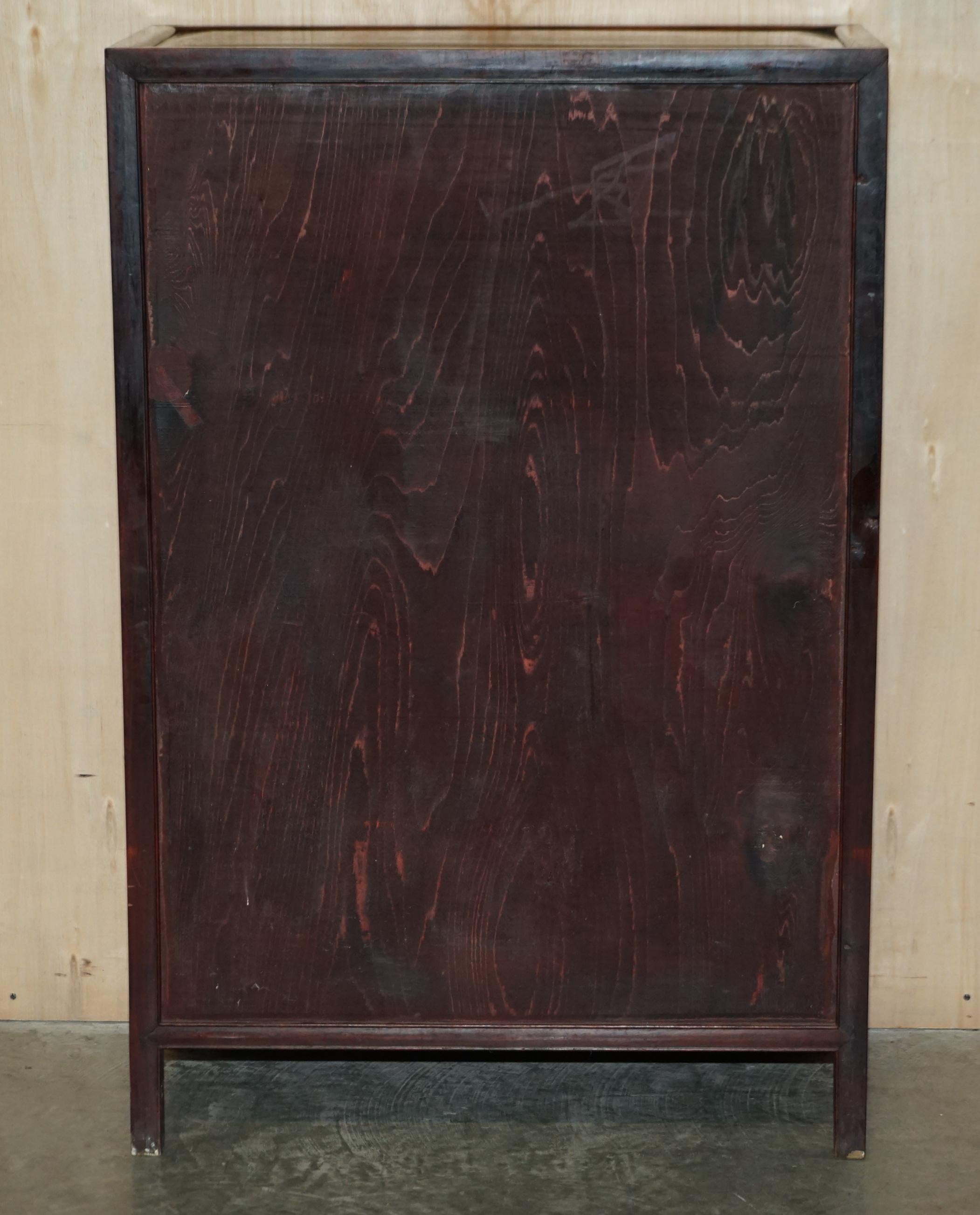 ANTIQUE 1880 CHiNESE DRAGON CARVED HONGMU SIJIANGUI COMPOUND CABINET CUPBOARD 7