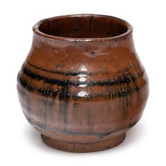 Antique Chinese Drip Glazed Kitchen Pot, Early 20th Century