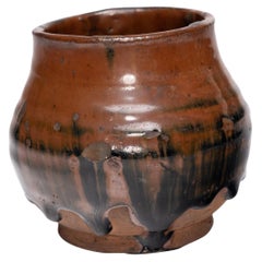 Antique Chinese Drip Glazed Kitchen Pot, Early 20th Century