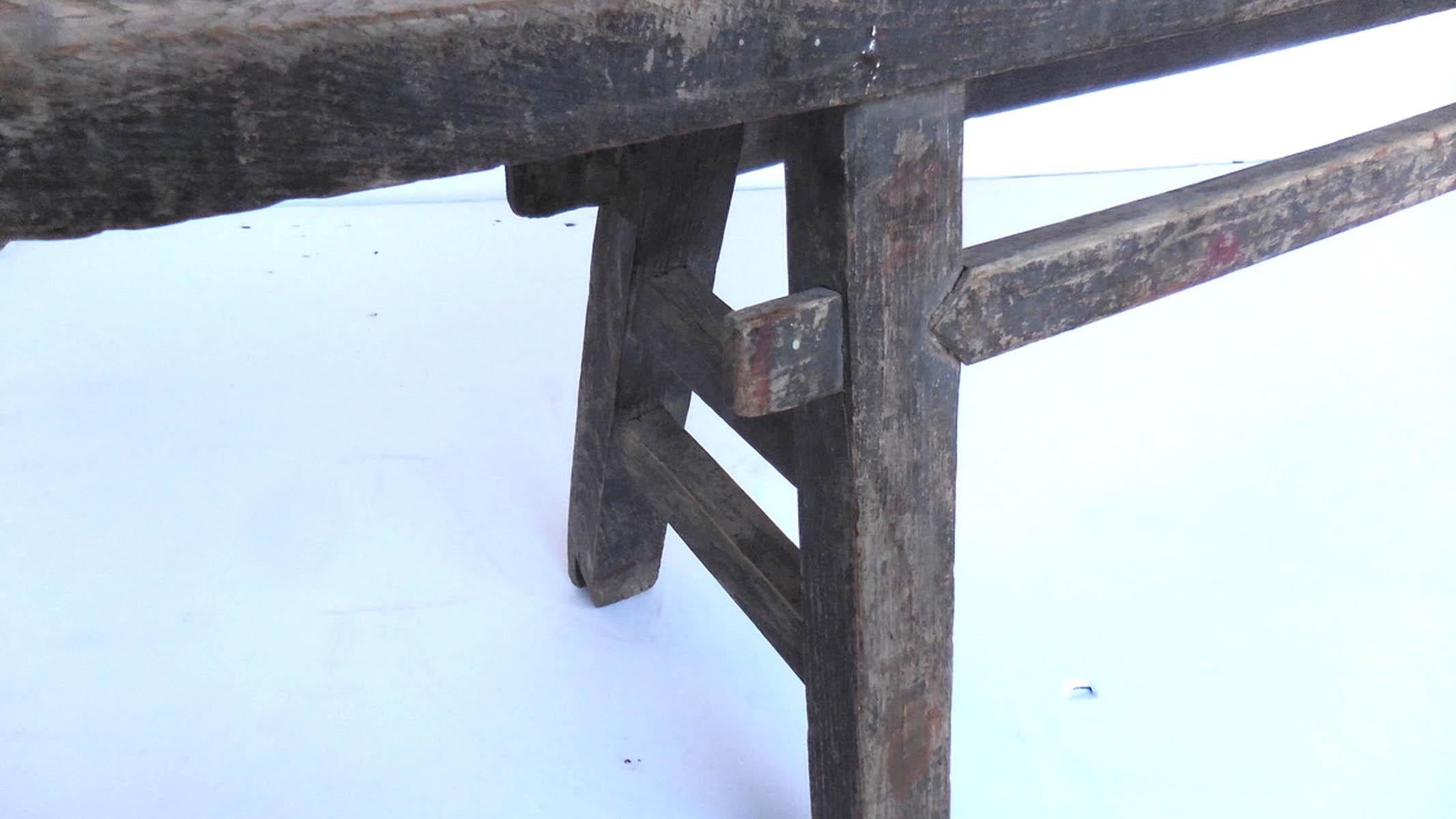 Antique Chinese Elm Bench 1