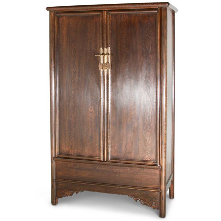 Antique Chinese Elm Cabinet In Good Condition In Vancouver, British Columbia