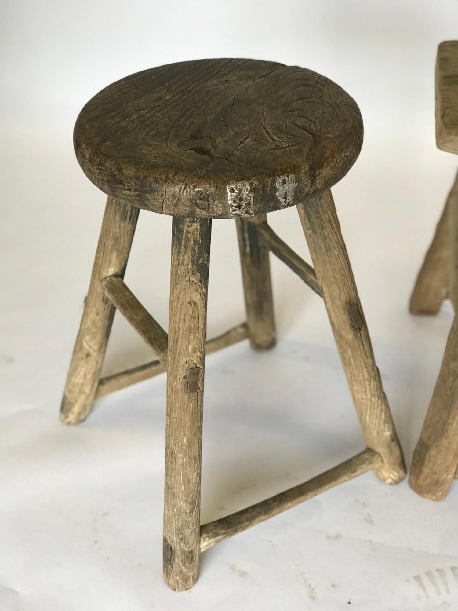 Antique Chinese Elm Stools At 1stdibs