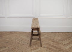 Banc ancien en bois d'orme asiatique