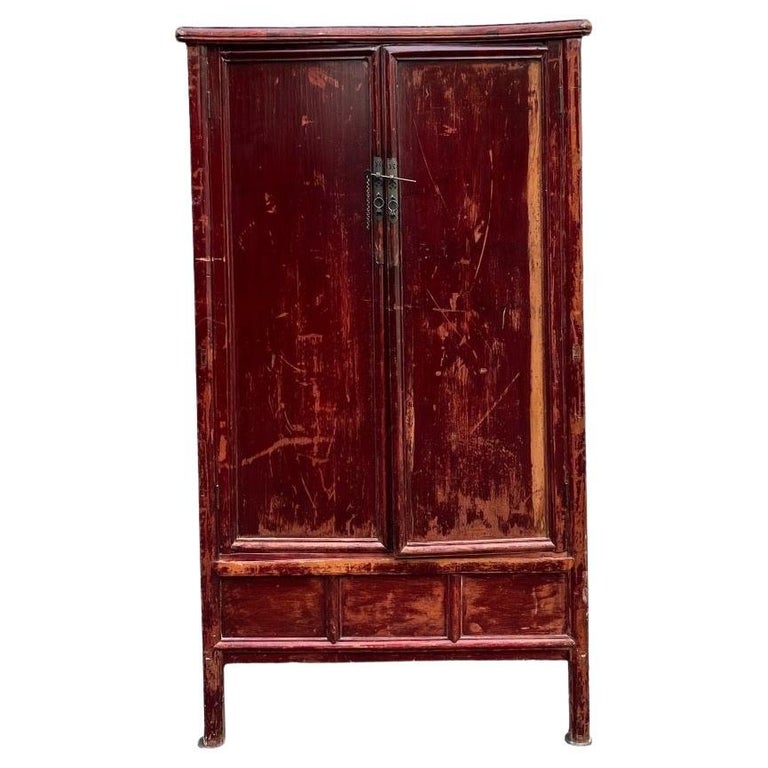 Armoire Antique en Bois, Chine, 1950s en vente sur