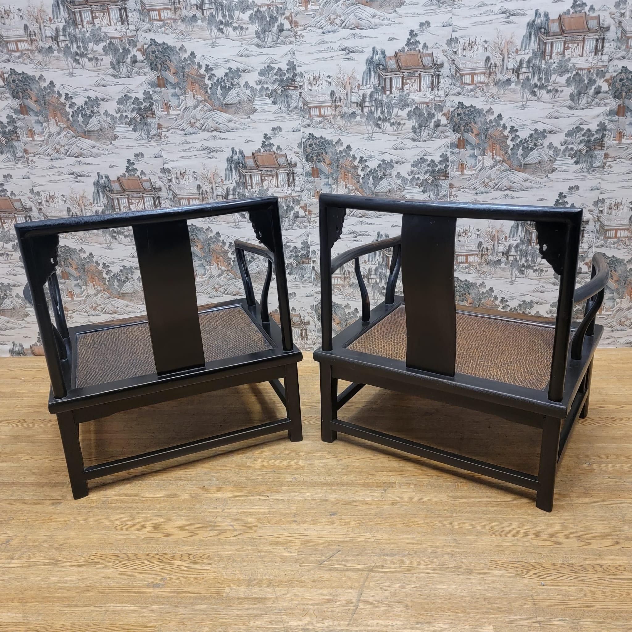 Antique Chinese Elmwood Child Chair - Pair For Sale 3