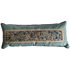 Antique Chinese Embroidered Textile Custom Silk Pillow