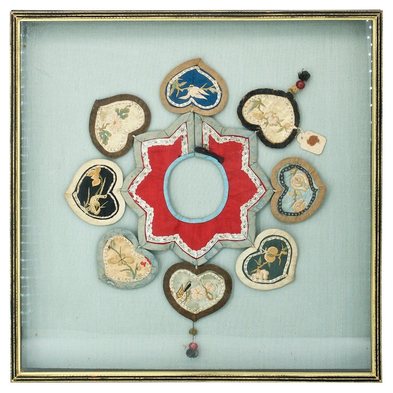 Tabatière Ancienne Dynastie Qing - Vintage, Occasion, Avec Cuillère, Motifs Grues Rouges/jaunes