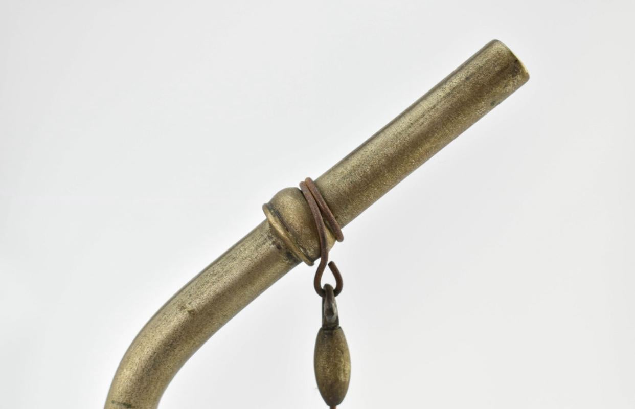 Silver Plate Antique Chinese Engraved Paktong Opium Water Pipe For Sale