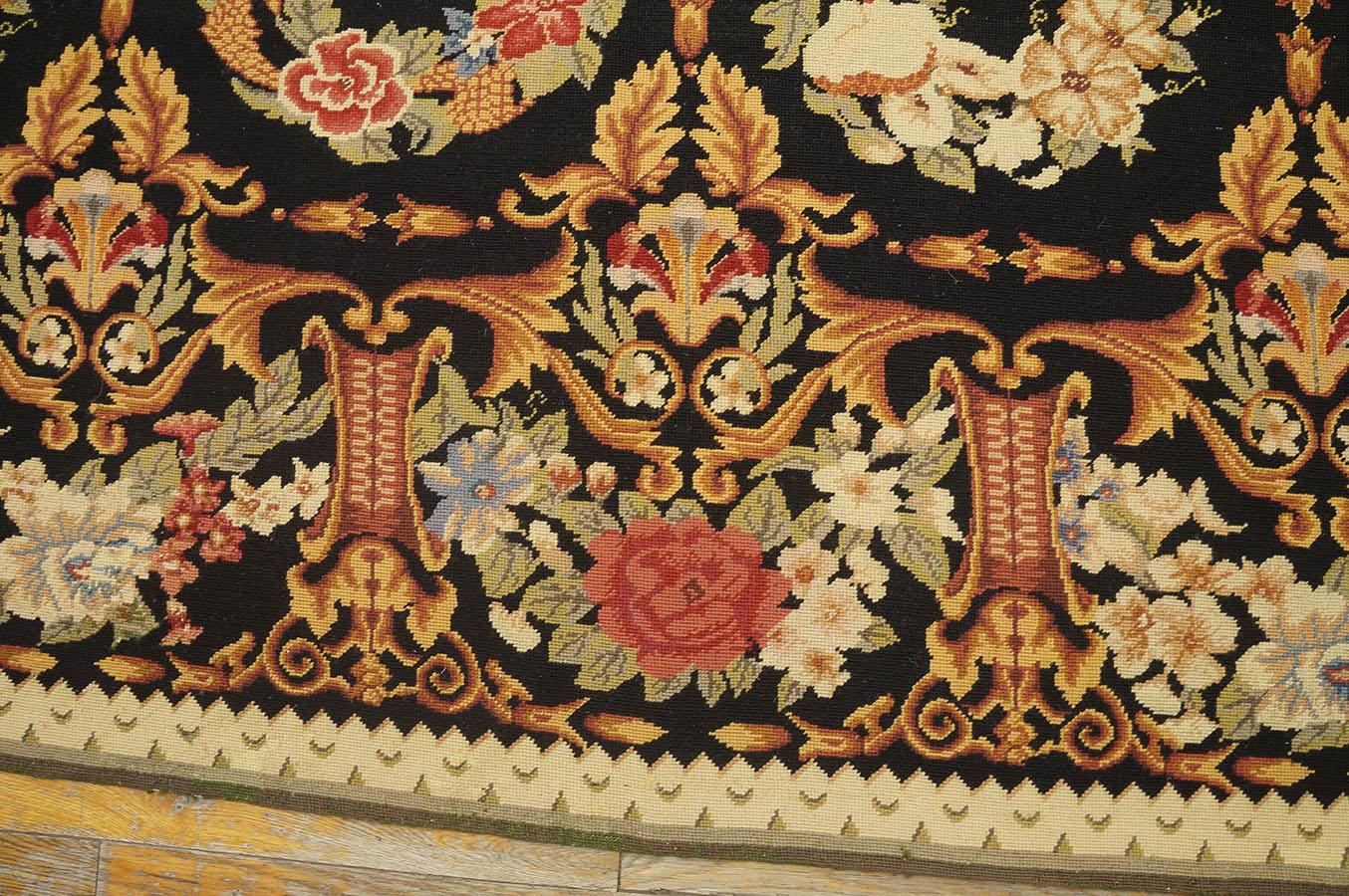 Antique Chinese European Style Needlepoint 8' 8'' x 12' 2''  For Sale 3