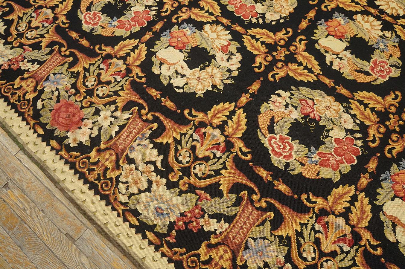 Antique Chinese European Style Needlepoint 8' 8'' x 12' 2''  For Sale 2
