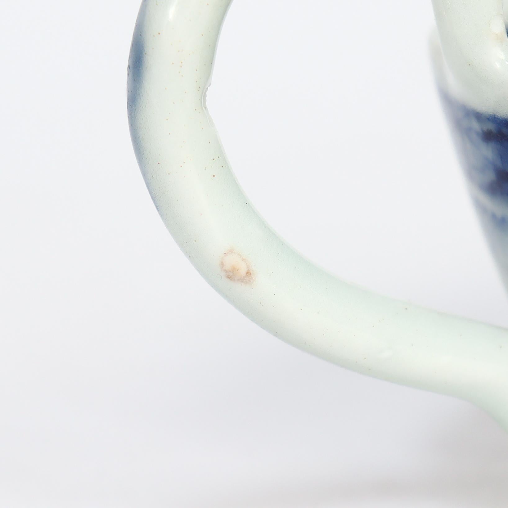 Antique Chinese Export Blue & White Canton Porcelain Gravy or Sauce Boat For Sale 11