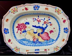 Antique Chinese Export Porcelain Famille Rose Platter