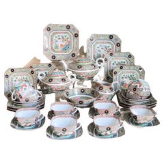 Porcelaine ancienne d'exportation chinoise - Service à thé Famille Rose 1880-1900