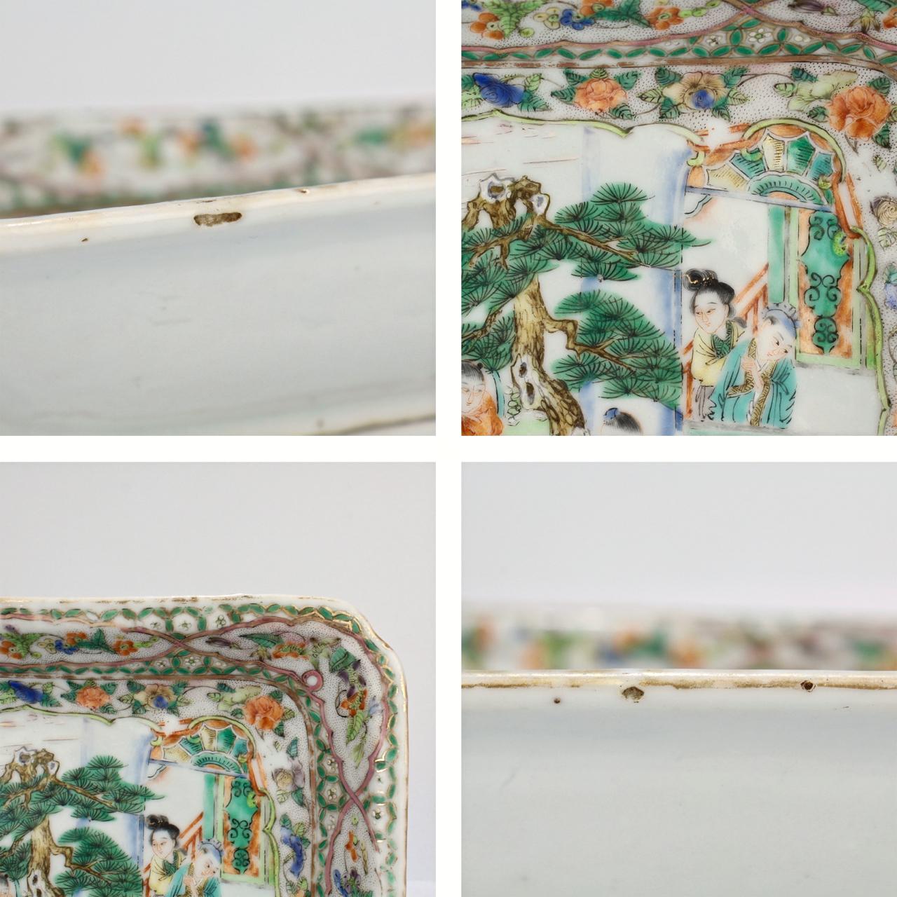Antique Chinese Export Porcelain Famille Verte Bowl 1