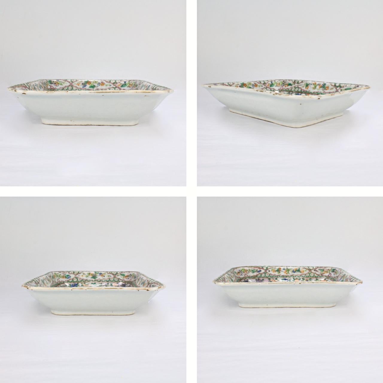 Antique Chinese Export Porcelain Famille Verte Bowl 2