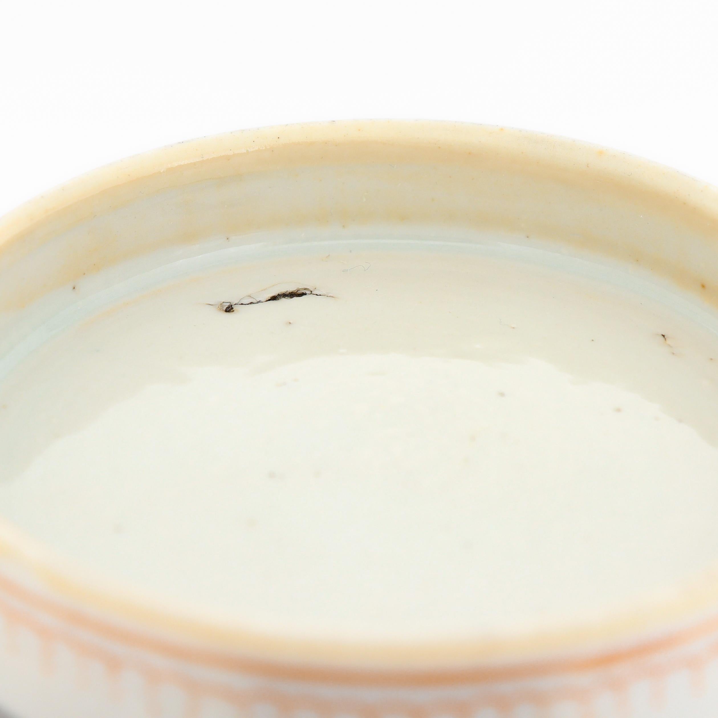 Antique Chinese Export Porcelain Rose Mandarin China Trade / Village Scene Bowl For Sale 11
