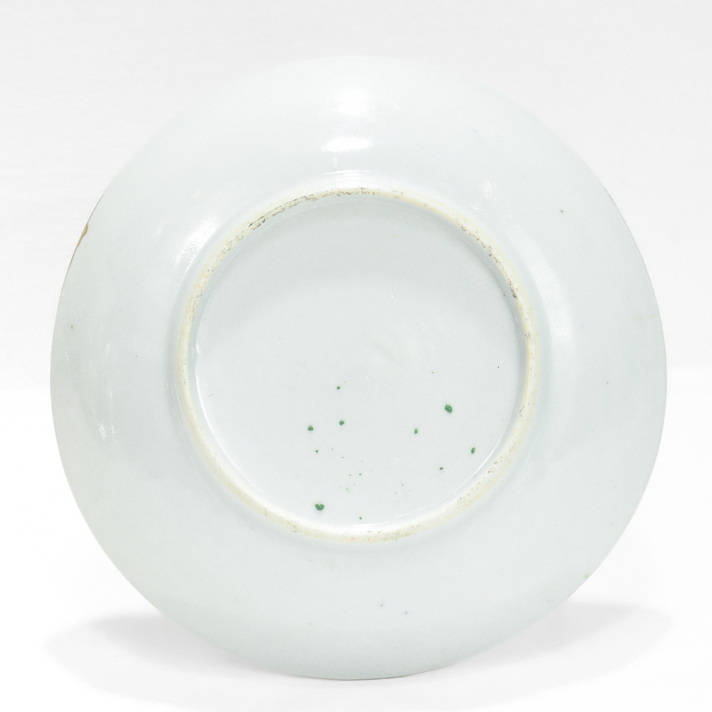 Antica tazza da tè e piattino in porcellana cinese d'esportazione Rose Mandarin in vendita 10