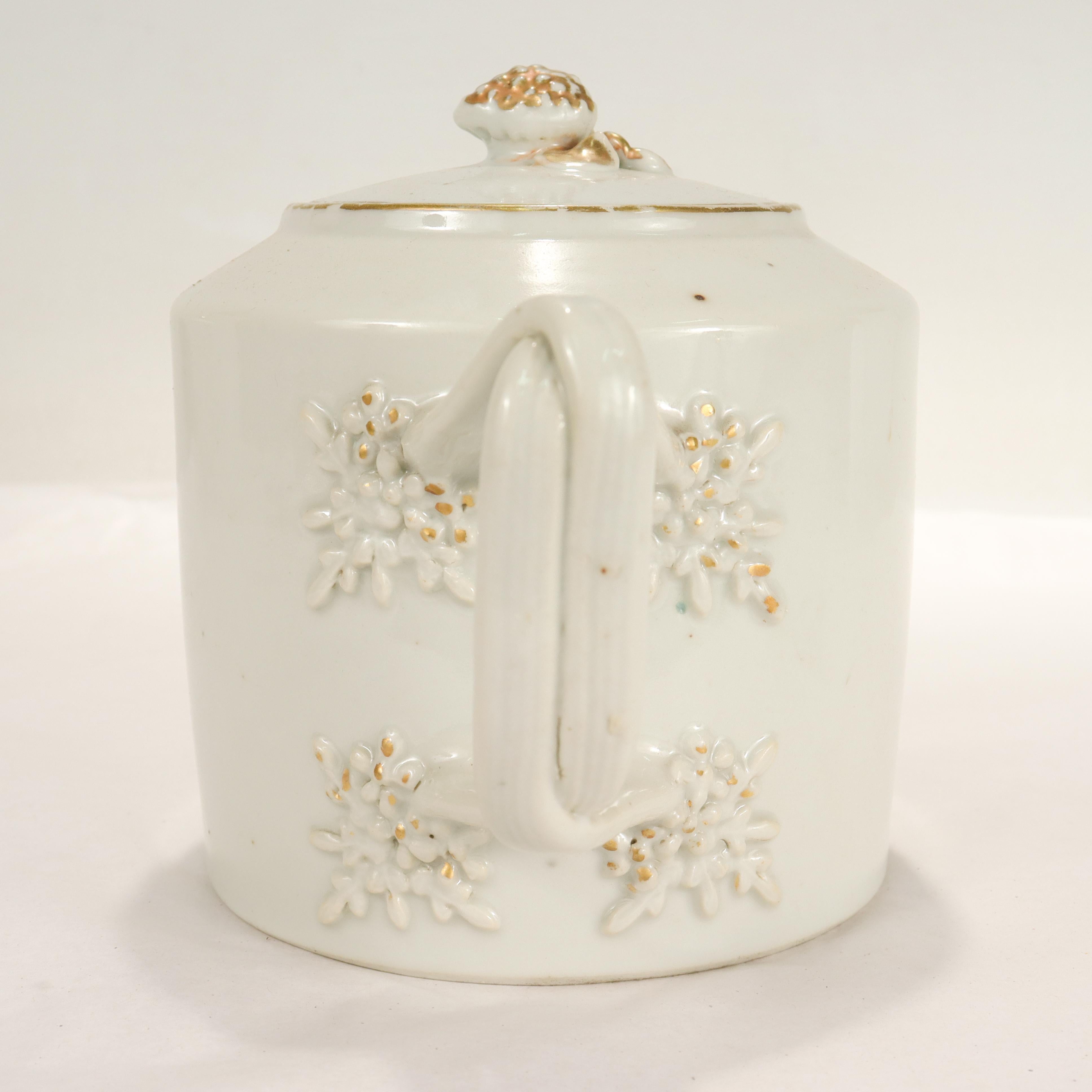 Antike chinesische Export-Porzellan-Teekanne 2