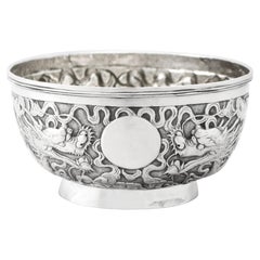 Antique Chinese Export Silver Bowl by Taylor & Company