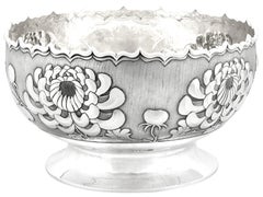 Cuenco de plata de exportación chino de 1900