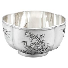Antique Chinese Export Silver Bowl Circa 1900