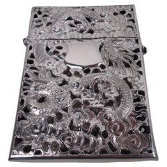 Antique Chinese Export Silver Card Case
