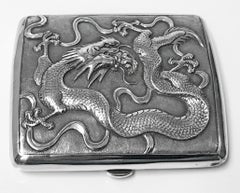 Coffret antique en argent exporté chinois:: TC pour Tuck Chang:: circa 1900