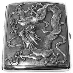 Antique Chinese Export Silver Case, TC for Tuck Chang, circa 1900