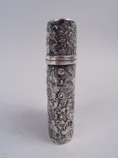 Antique Chinese Export Silver Cheroot Case