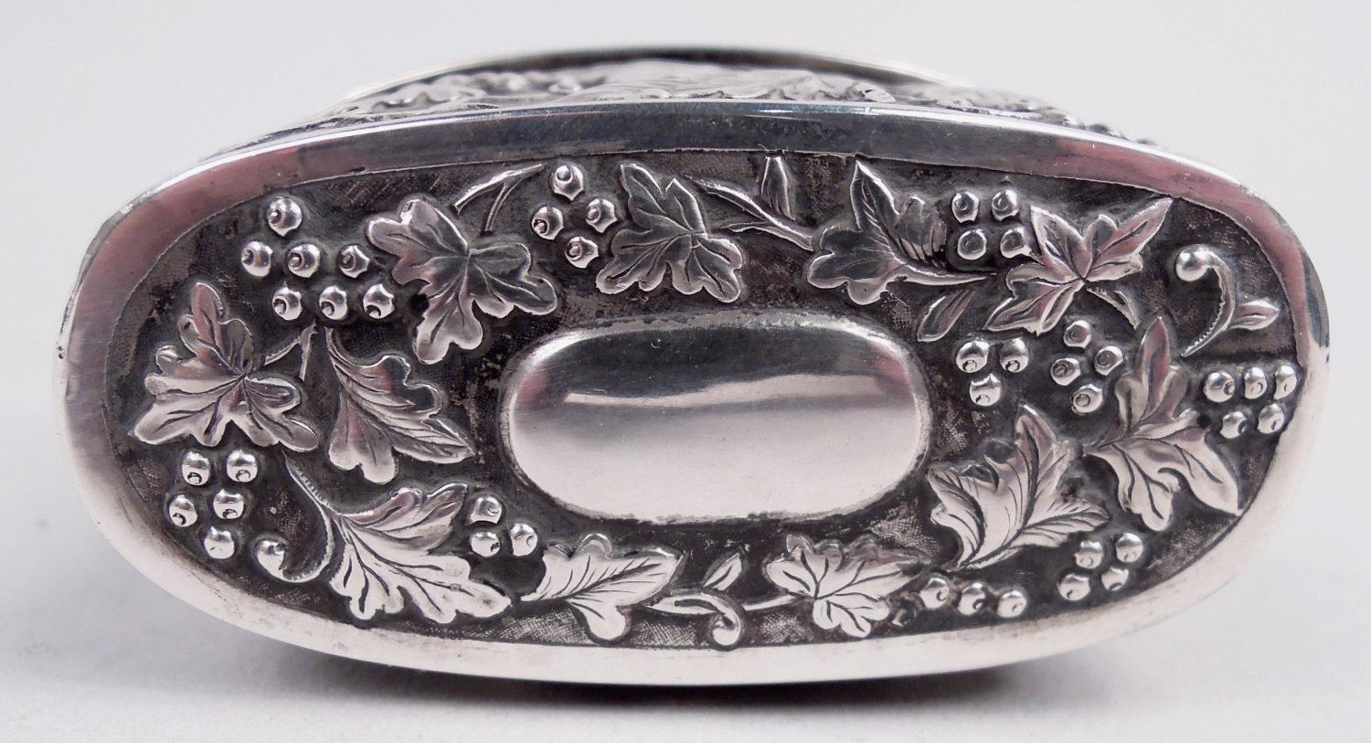 Antique Chinese Export Silver Cheroot Case For Sale 4
