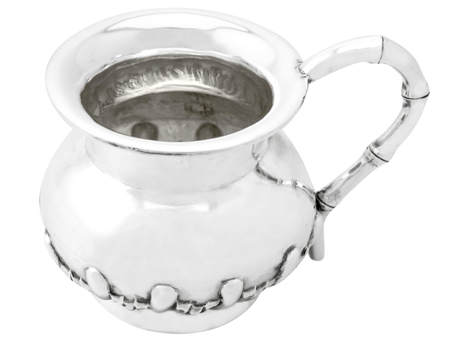 Taza bautismal antigua china de plata de exportación Otro en venta