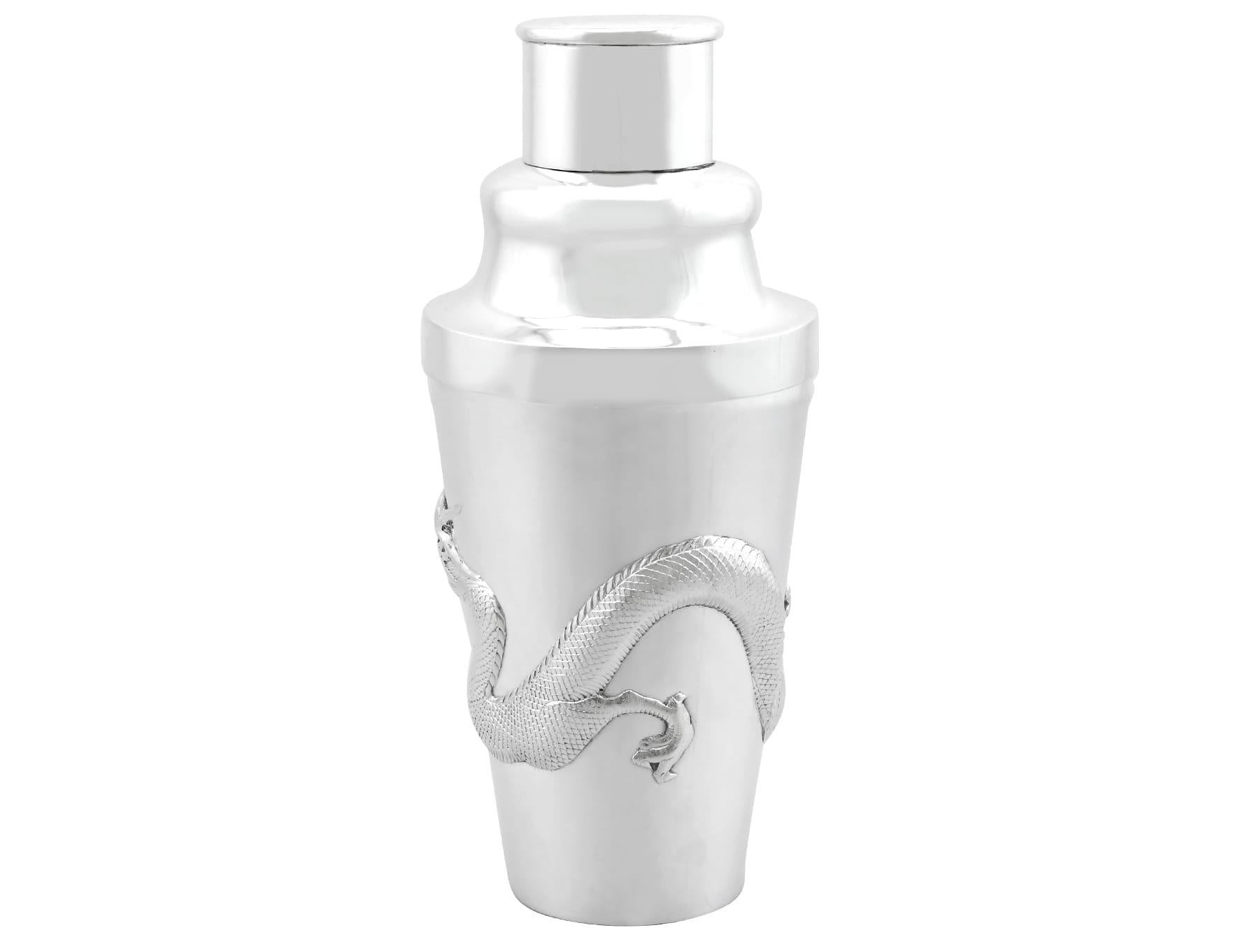 Antikes chinesisches Export-Silber-Cocktail-Set, um 1910 im Angebot 2