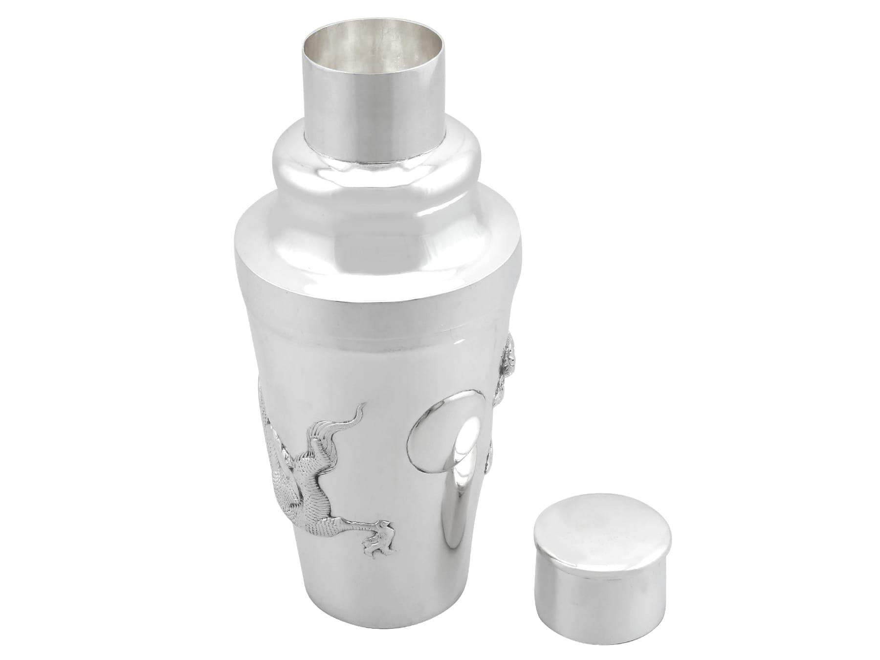 Antikes chinesisches Export-Silber-Cocktail-Set, um 1910 im Angebot 3