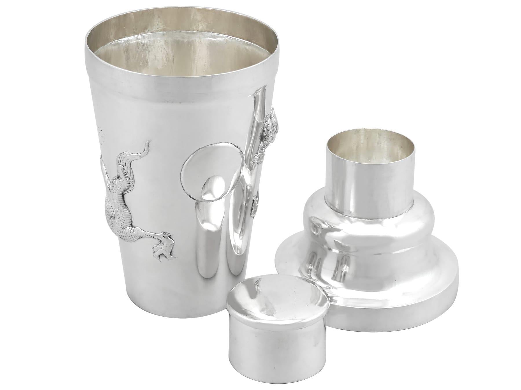 Antikes chinesisches Export-Silber-Cocktail-Set, um 1910 im Angebot 4