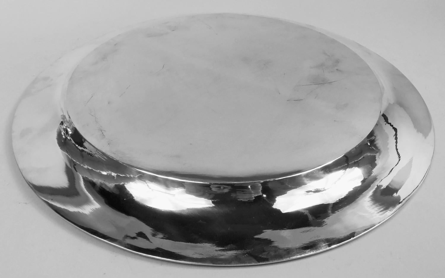 Antique Chinese Export Silver Dragon Centerpiece Bowl on Stand 5