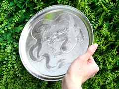 Antique Chinese Export Silver Salver Circa 1890