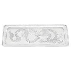Antique Chinese Export Silver Tray