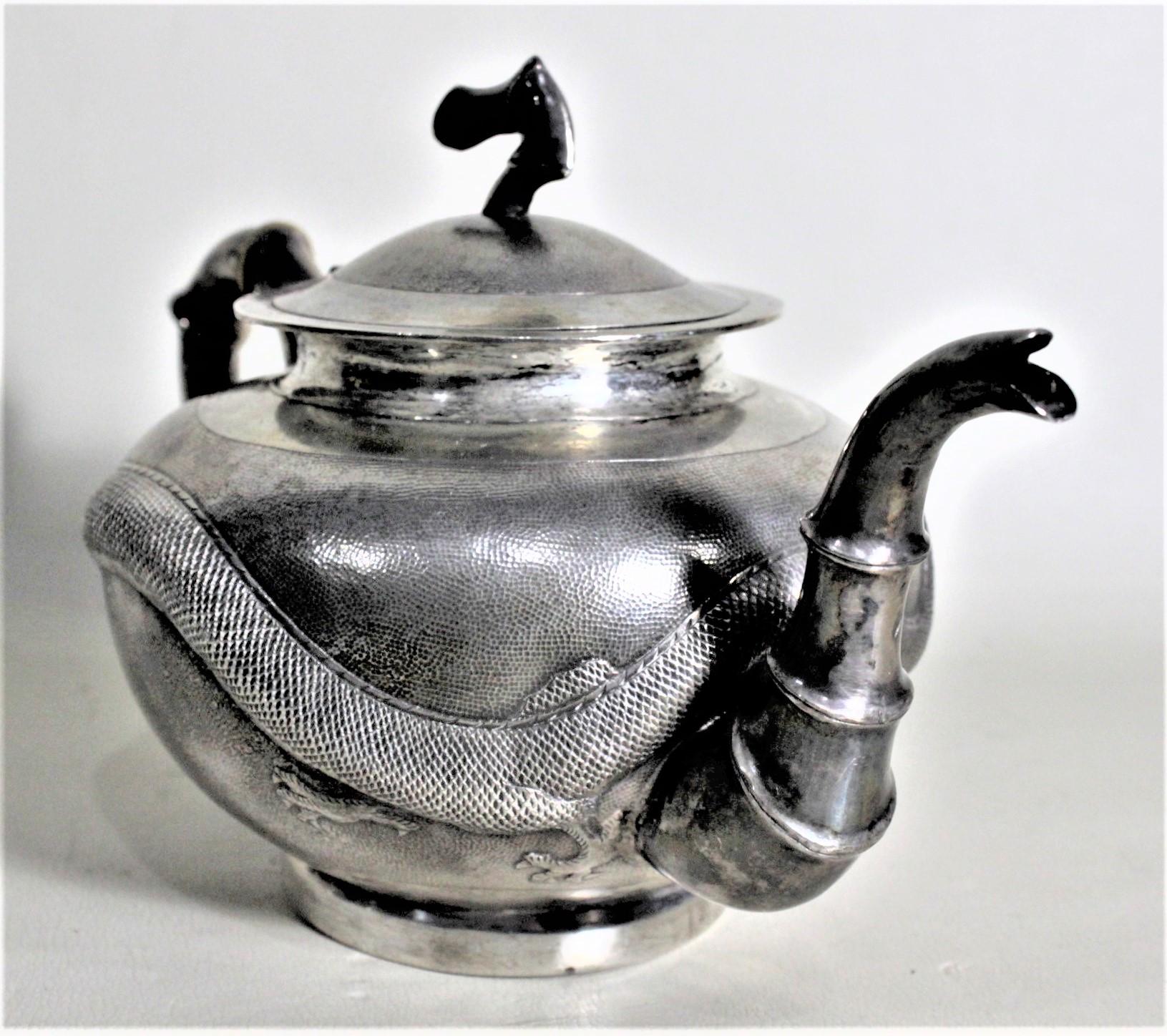 chinese silver teapot