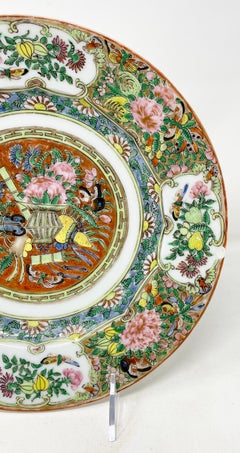 Antique Chinese "Famille Rose" Porcelain Plate, Circa 1910-1920's.
