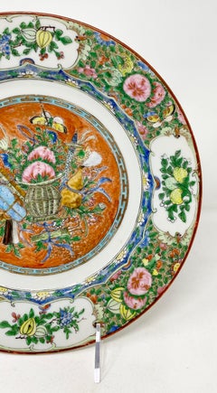 Antique Chinese "Famille Rose" Porcelain Plate, Circa 1910-1920's.