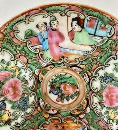 Antique Chinese "Famille Rose" Porcelain Saucer-Shaped Dish, Circa 1900-1910